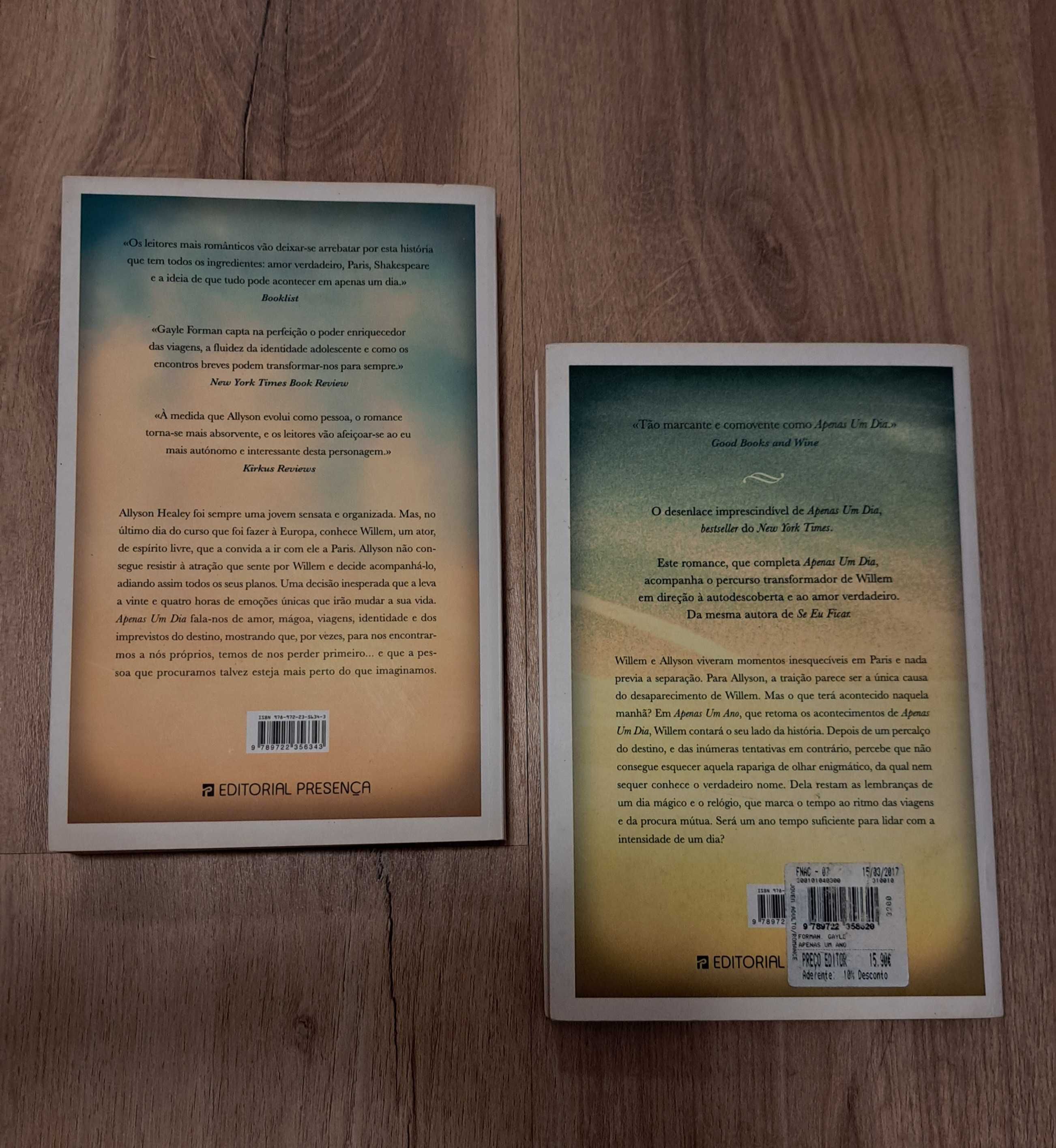 Coleção de livros "Apenas um dia" e "Apenas um ano"