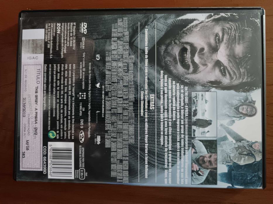 filme dvd original - the grey a presa