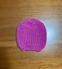 Gorro rosa de malha