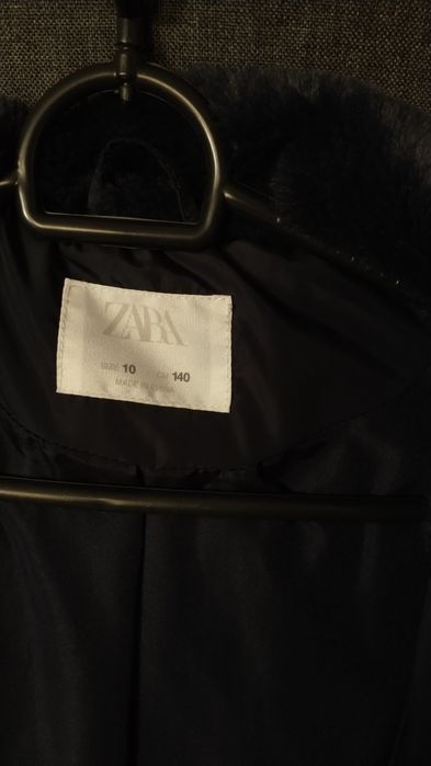 ZARA kurtka zimowar r.140 granatowa