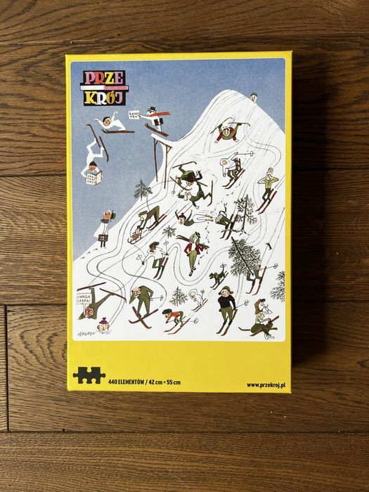 Puzzle PRZEKRÓJ stok narciarski 440 elementy