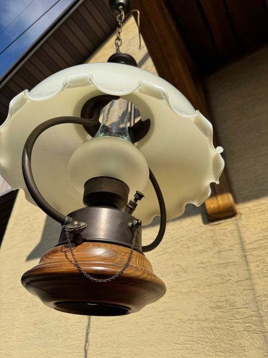 Lampa sufitowa stylowa żyrandol zwis wisząca okrętowa holenderska skla