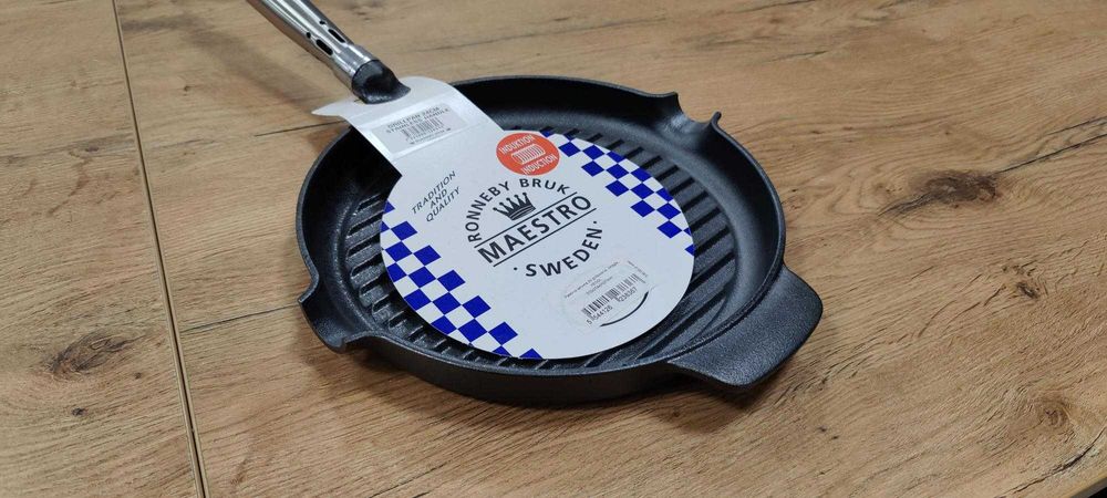 WYPRZEDAŻ EKSPOZYCJI - Patelnia żeliwna grill - Maestro 629925 - nowa