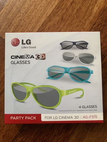 LG cinema 3D okulary nowe 4 pack