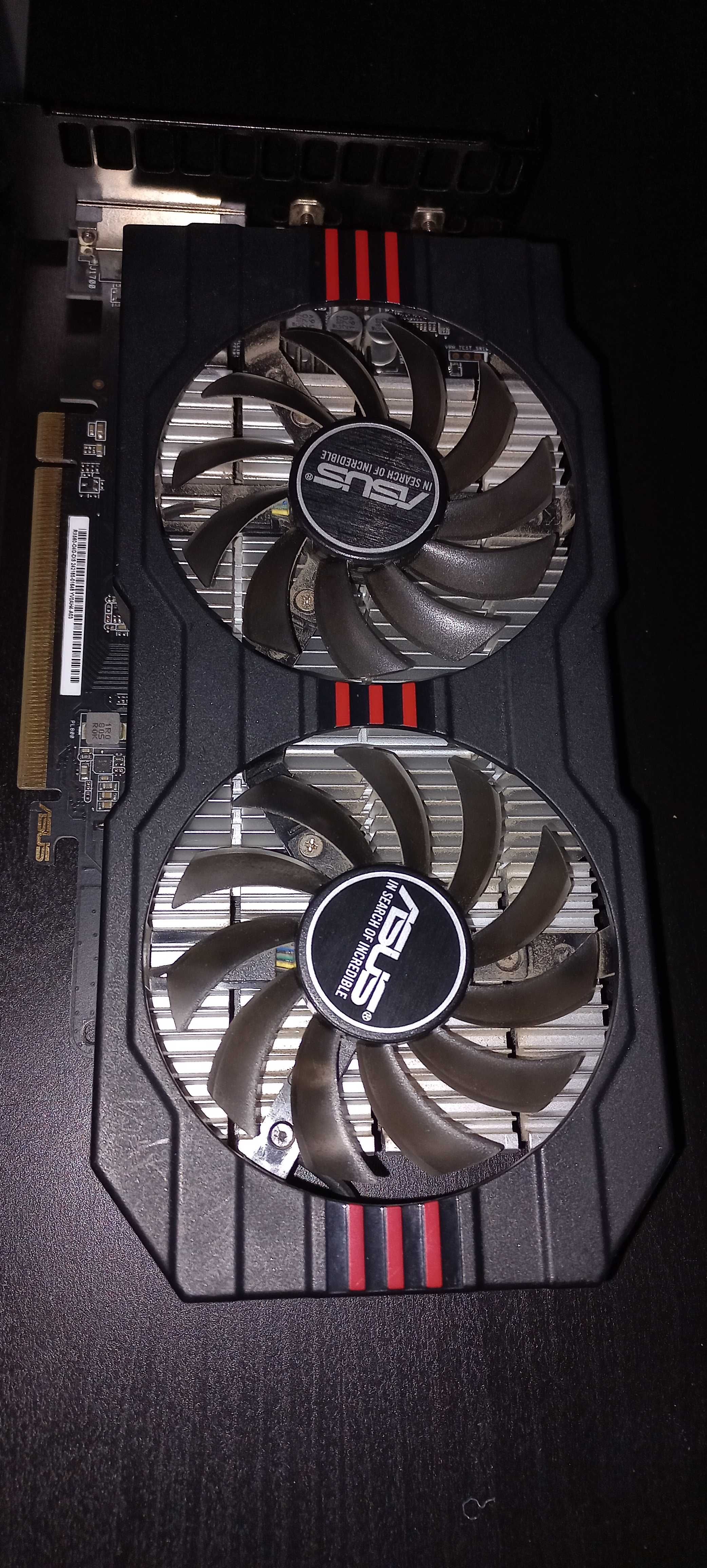 Placa gráfica Asus 4gb amd rx series