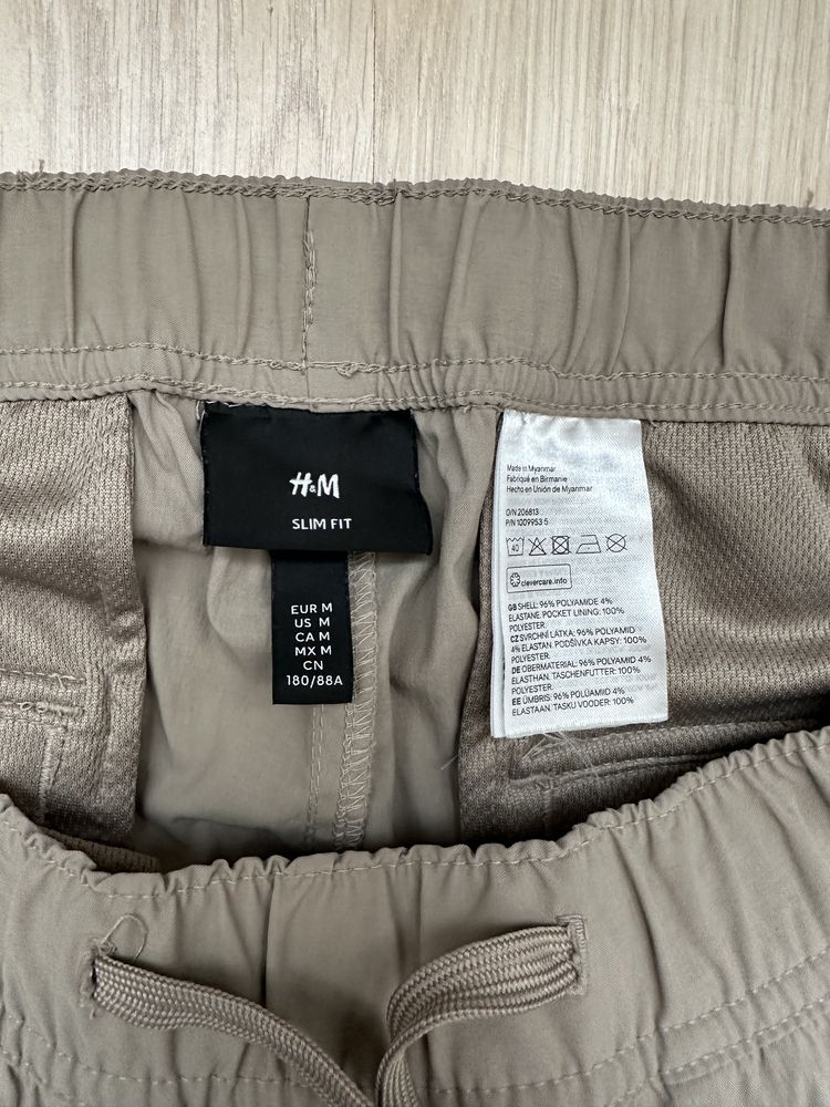 Штани H&M карго, нейлонові чоловічі розмір М