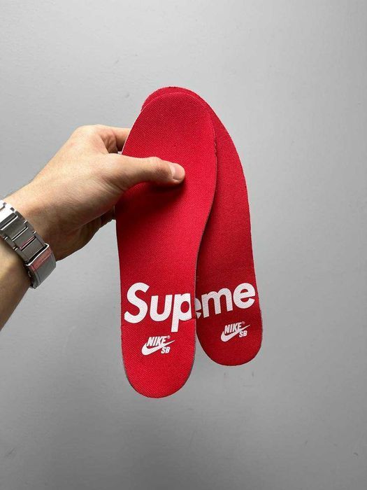 Мужские замшевые кроссовки Nike x Supreme SB Dunk Low Rammellzee найк