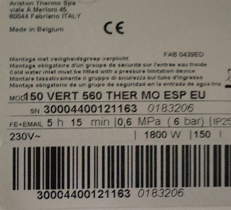 Termoacumulador Simat 150L