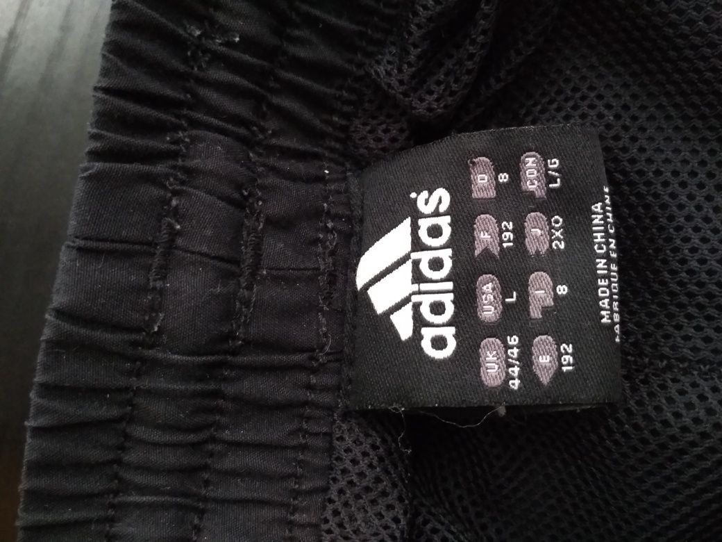 Adidas dresy spodnie dresowe czarne L