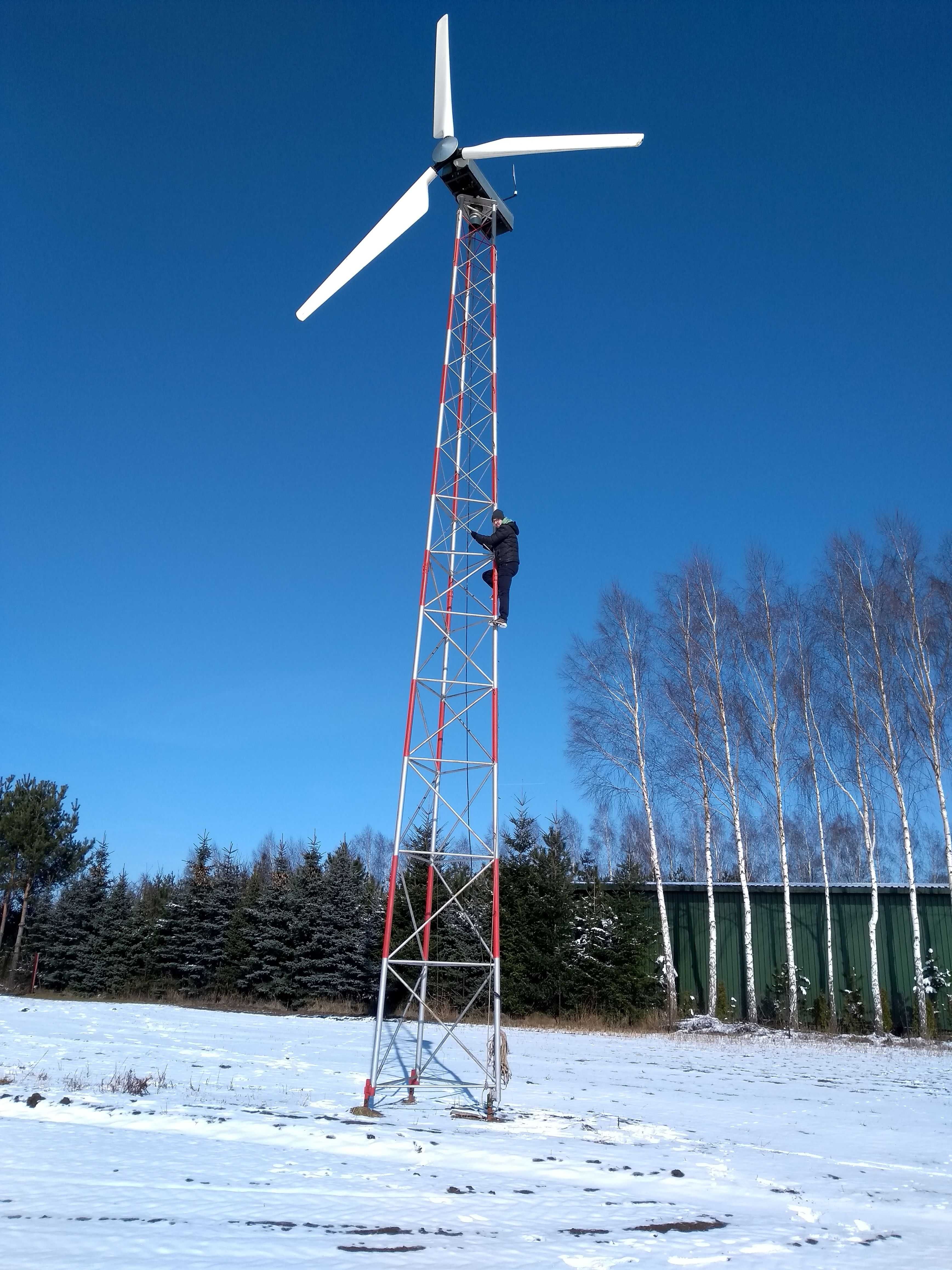 Śmigło,wiatrak do przydomowa elektrownia wiatrowa 15kW, średnica 7,5m