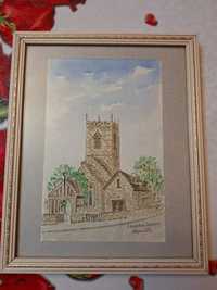 Obraz obrazek kościół anglikański w pięknej ramce