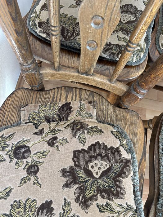 Krzesła debowe stylowe antyk