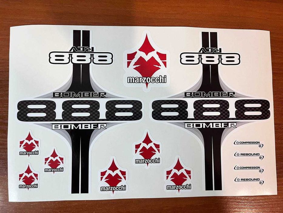 колекційні Marzocchi BOMBER 888, наклейки на вилку велосипеда Комплект