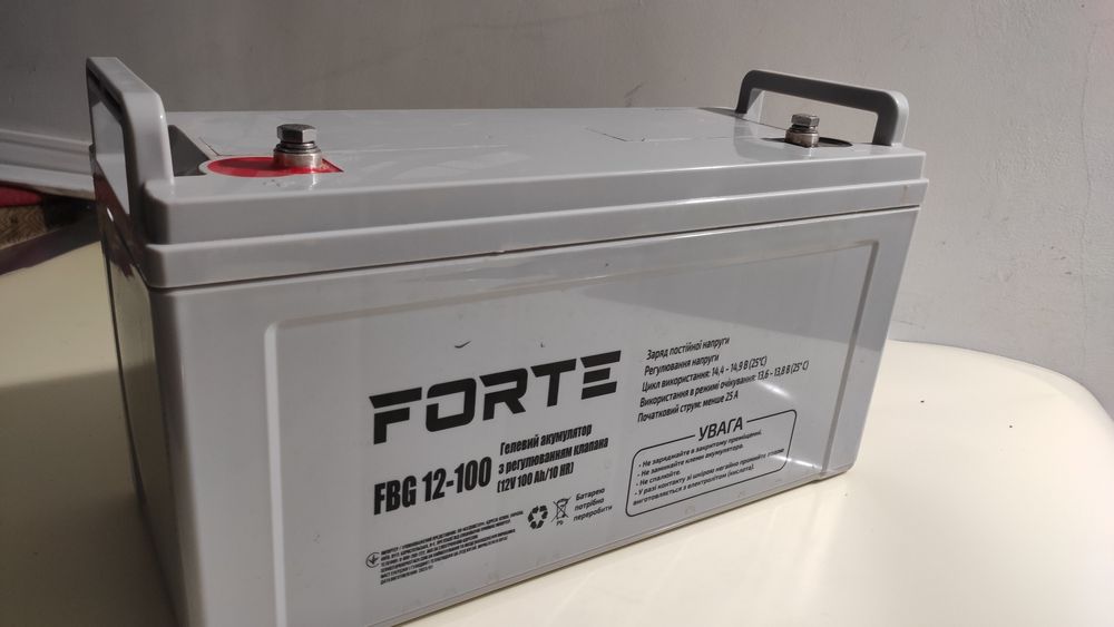 Акумулятор гелевий FBG12-100 Forte