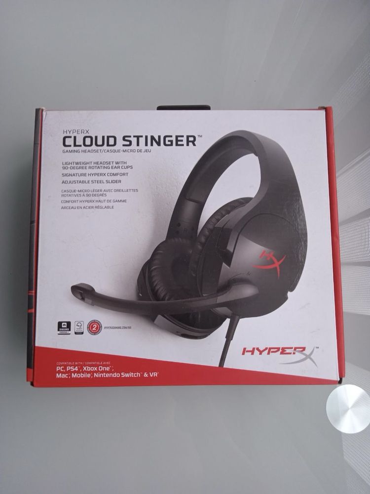 Наушники гарнитура игровая HyperX Cloud Stinger Black (4P5L7AX)