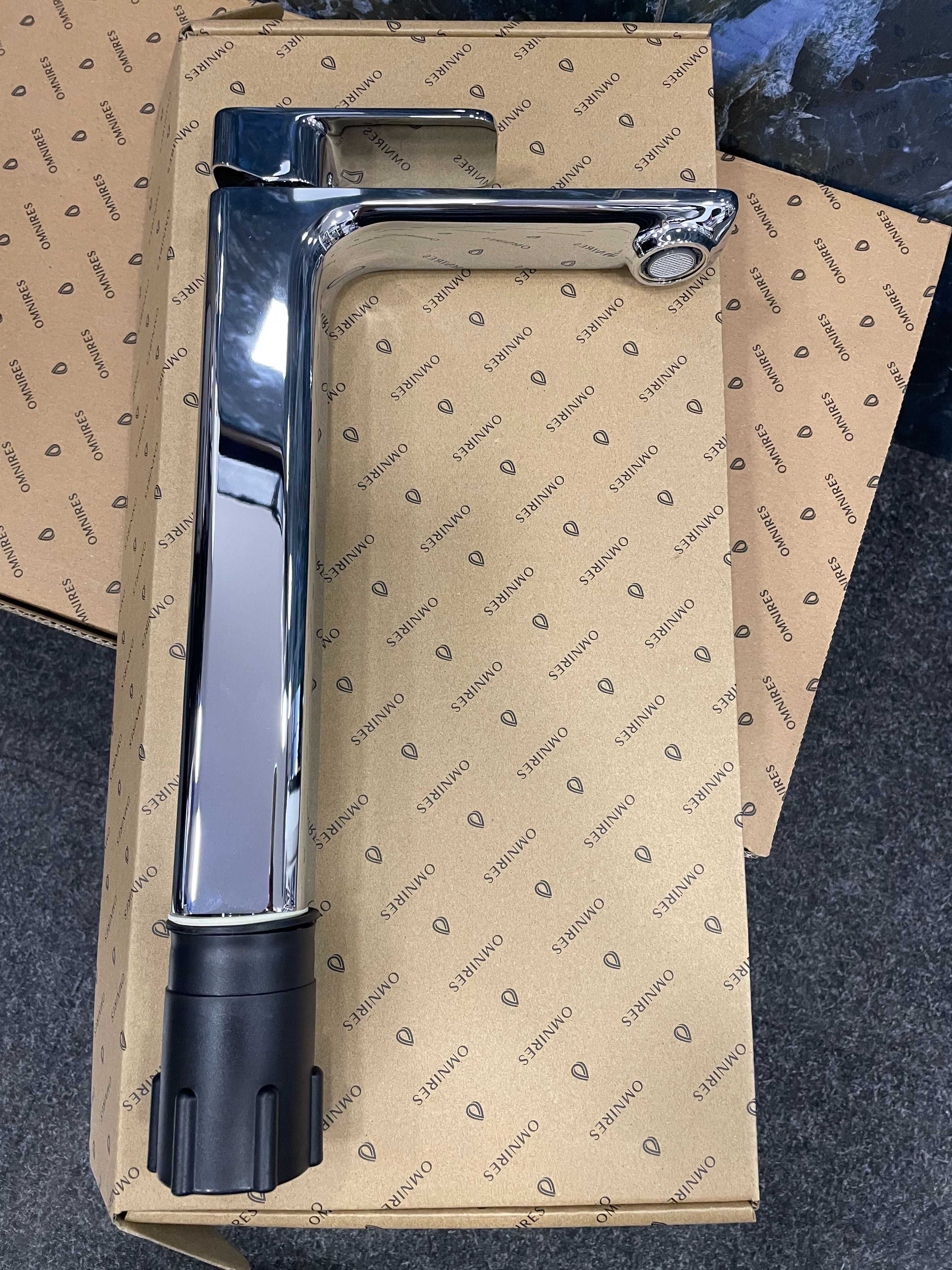Bateria umywalkowa wysoka OMNIRES APURE chrom (NOWA)