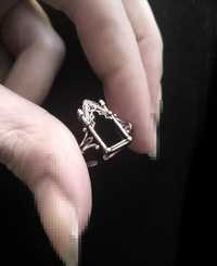 Pierścionek pierścień srebrny srebro goth katedra wzory emo lolita