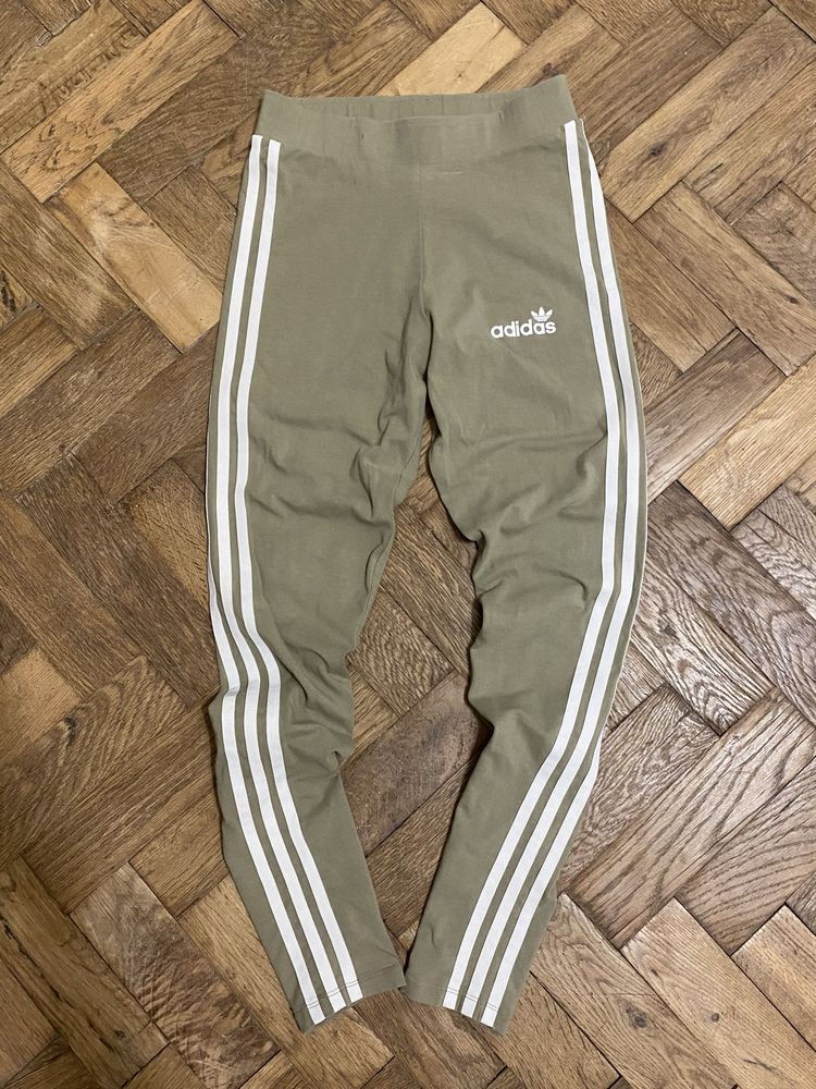 Лосини adidas оливкові