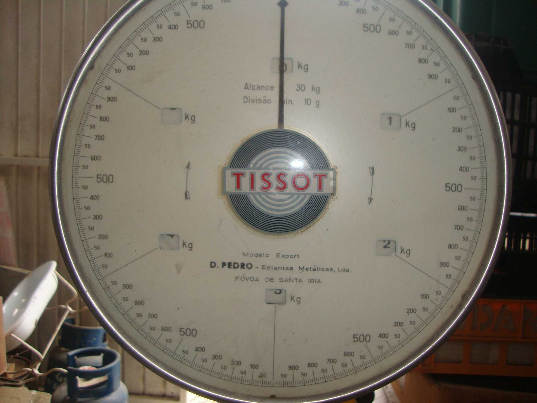 Balança Tissot Inox modelo exporte alcance de 30 Kg