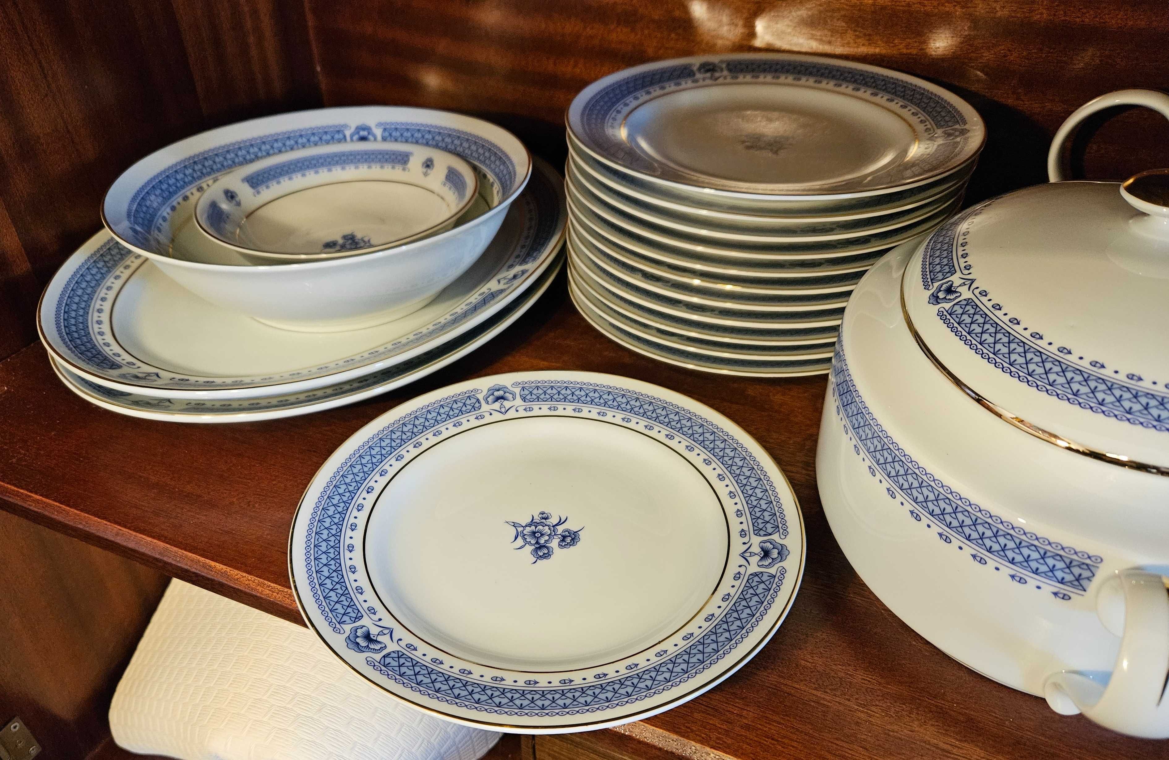 Serviço Porcelana Completo 12 Pessoas - 95 Peças - Porce Oeste - Novo