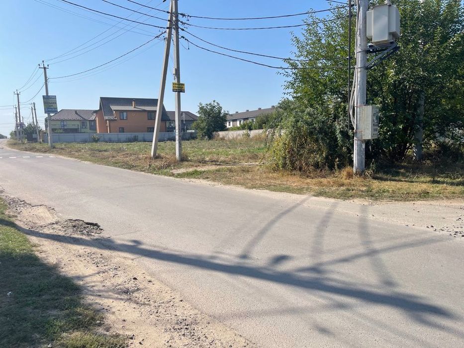 Земельна ділянка Гатне, вул. Свободи. 16 соток кутова