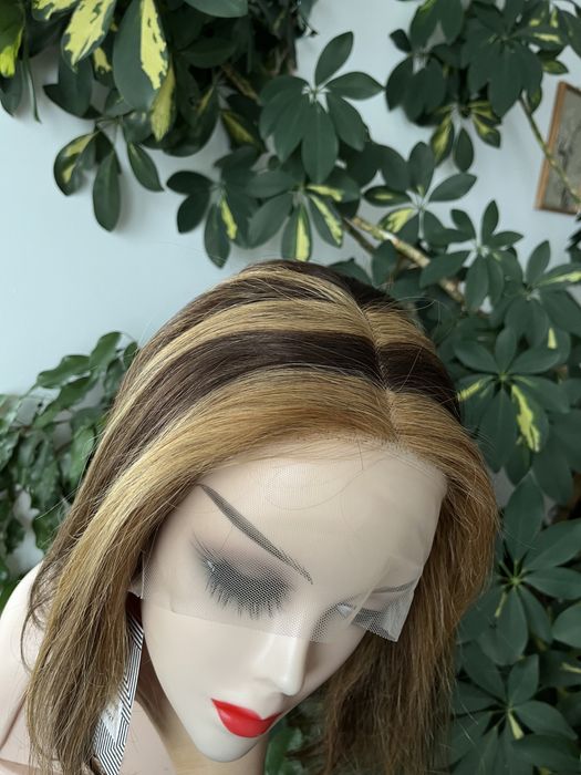 Peruka wlosy naturalne mikroskora balejaz pasemka