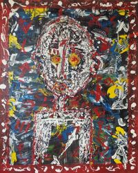 Pintura expressionista - Acrílico em tela - O nórdico