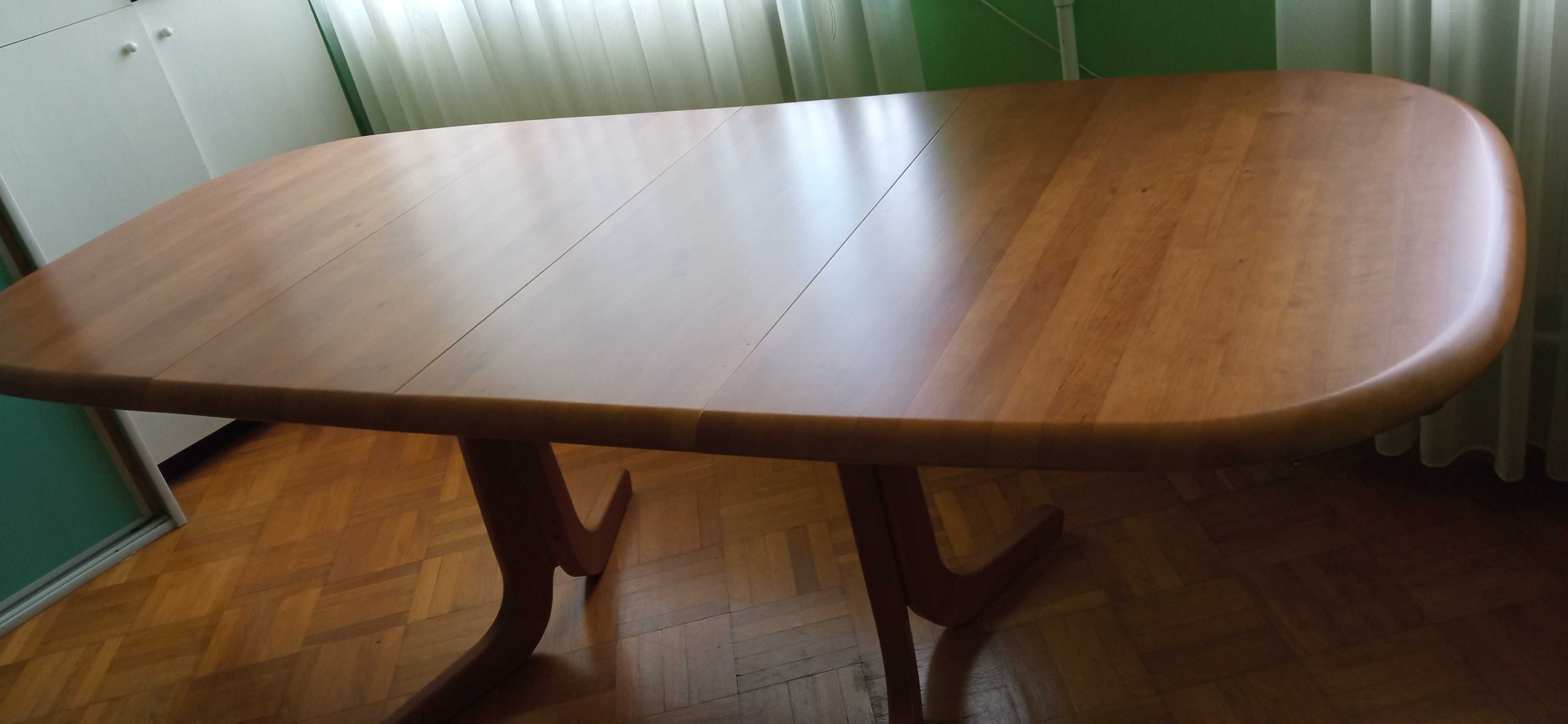 Stół rozkładany z litego drewna