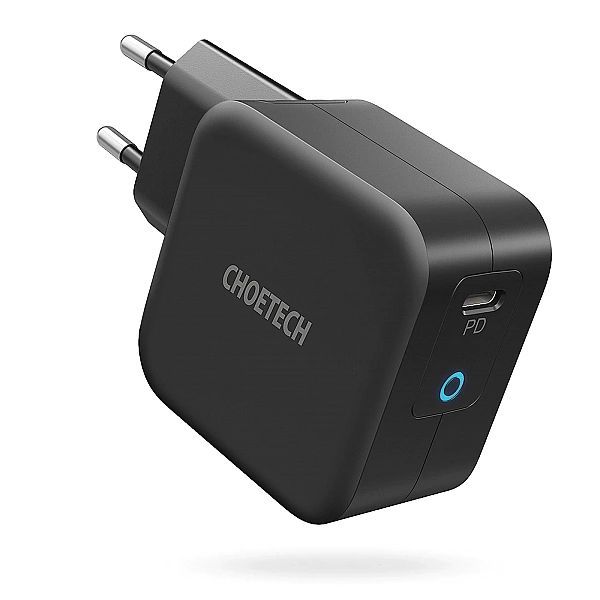Choetech szybka ładowarka sieciowa GaN Usb Typ C 61w 3a Power Delivery