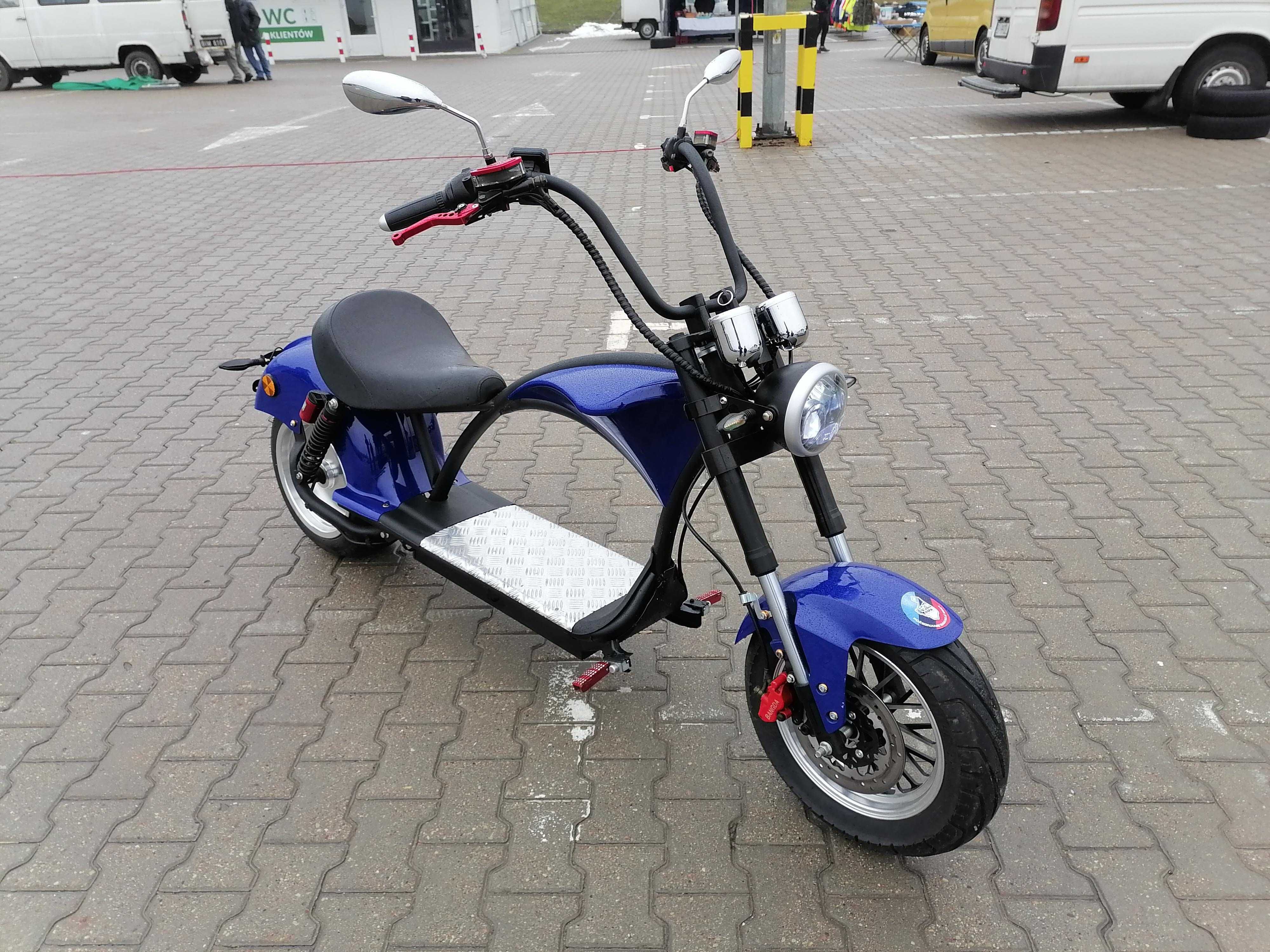 Chooper elektryczny motocykl 2000W 60V jak nowy Eco Scooter