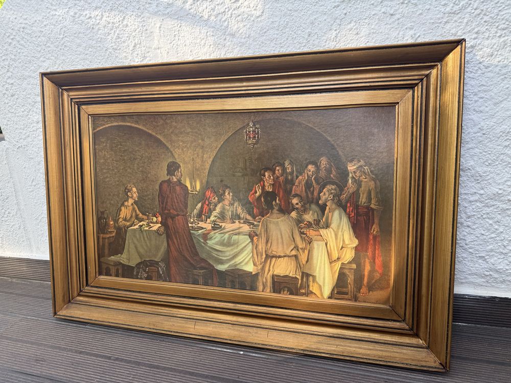 Quadro antigo com moldura