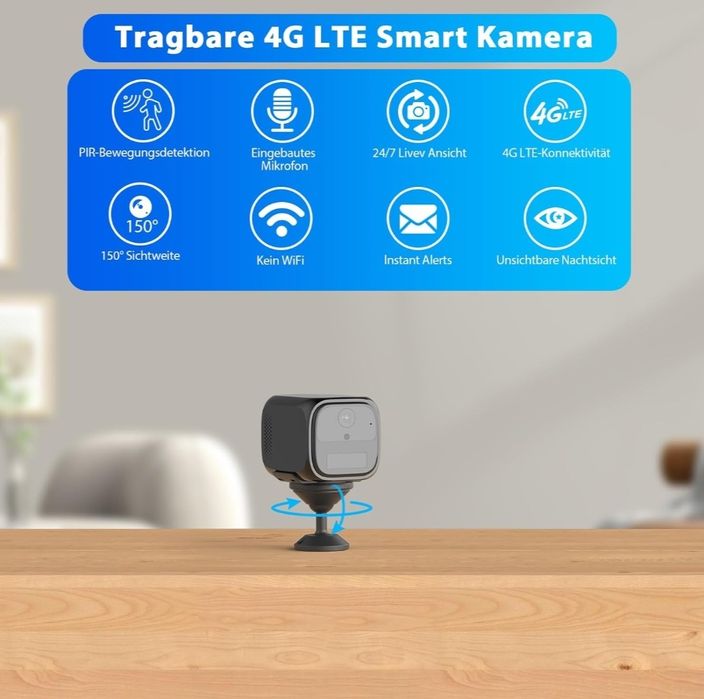 Бездротова камера стільникового зв’язку 4G LTE для приміщень, камера б