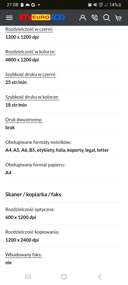 Lexmark drukarka skaner x4650