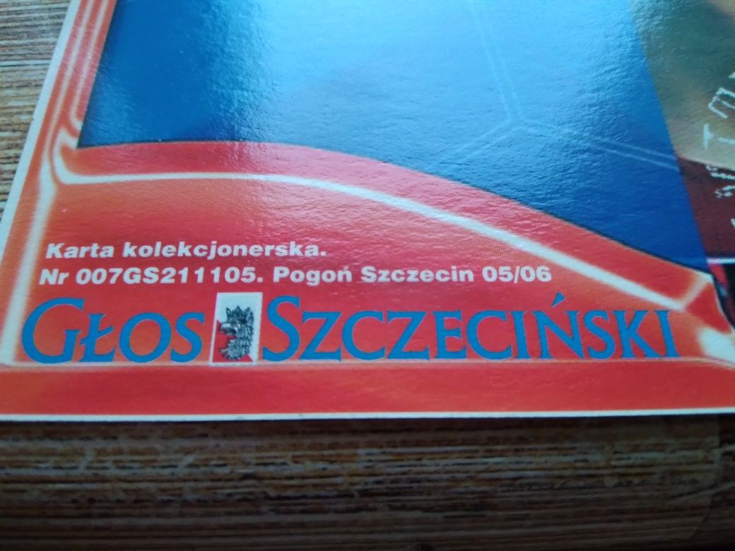 Pogoń Szczecin 3 karty kolekcjonerskie sezon 2005/06