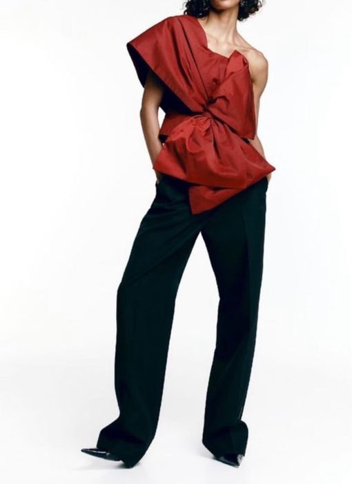 Топ блуза червоний бант HM розмір  S