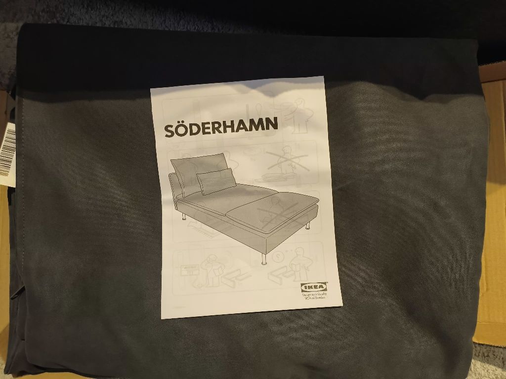 Pokrycie sofy Ikea SODERHAMN ciemnoszary