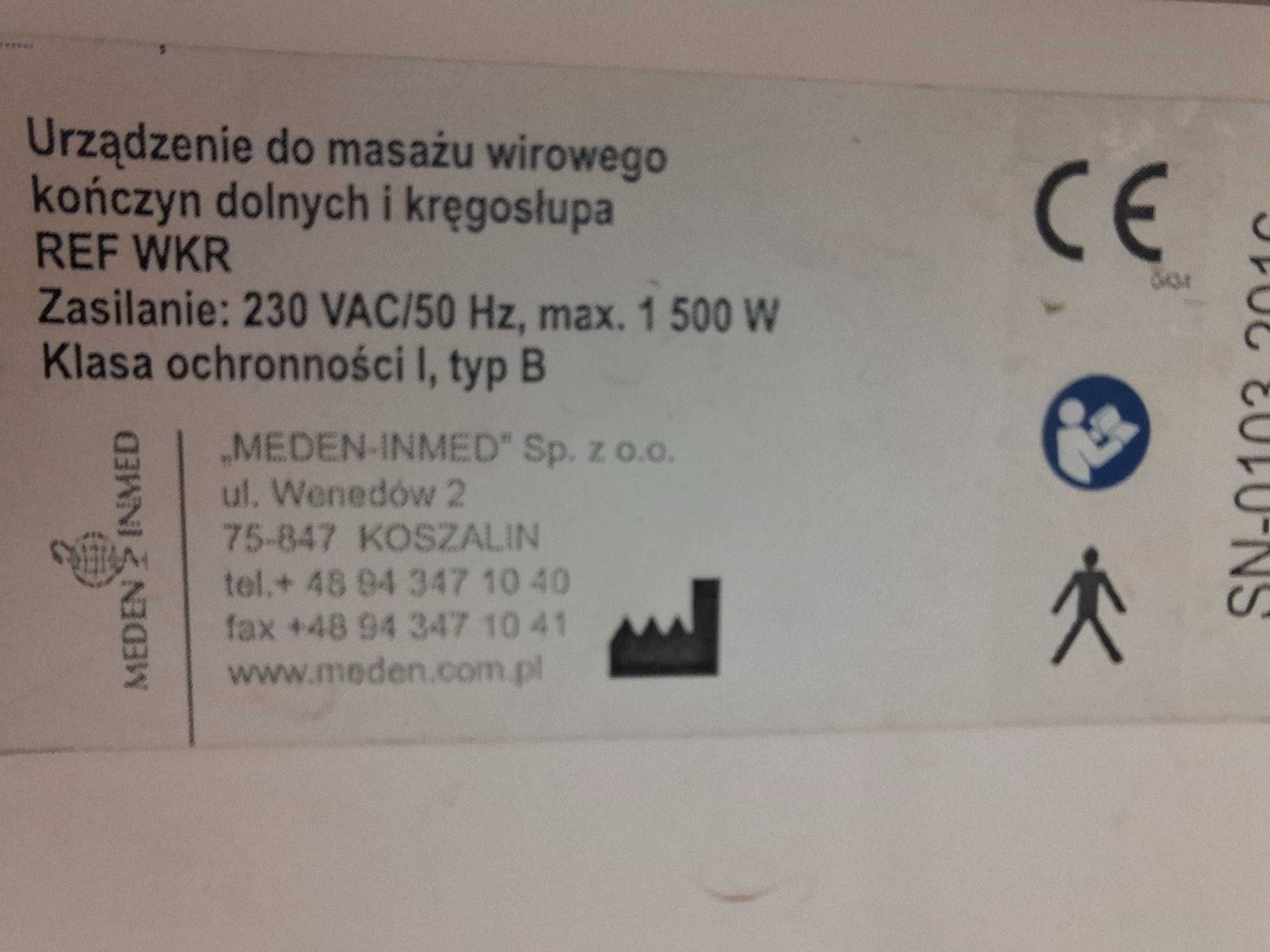 Wirówka do hydroterapii WKR (MEDEN-INMED) (nogi + kręgosłup)