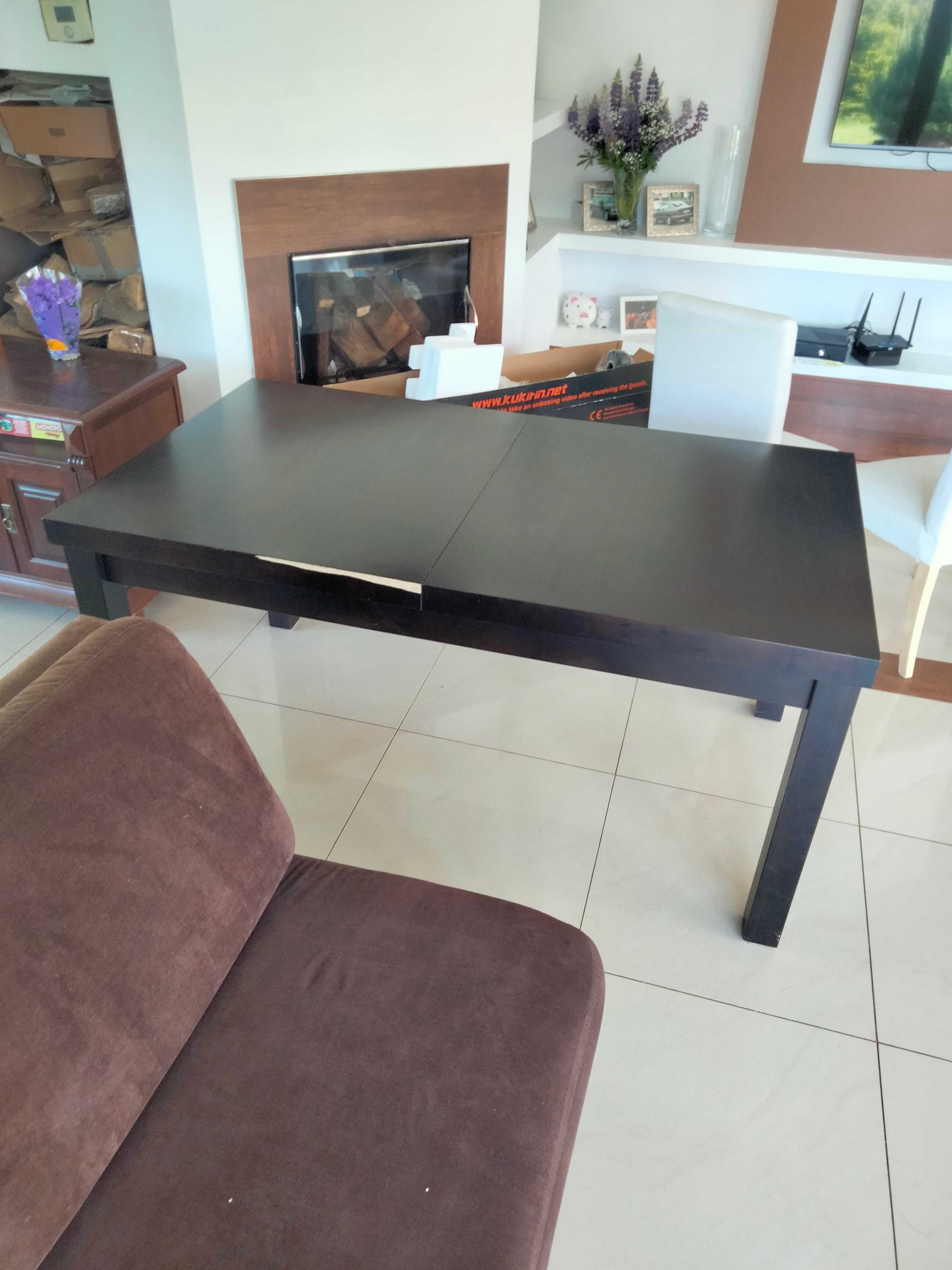 Stół stabilny czarny sprawny 230x90
