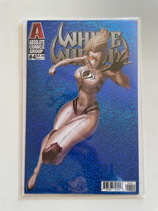 White Widow #4 Blue Foil Cover