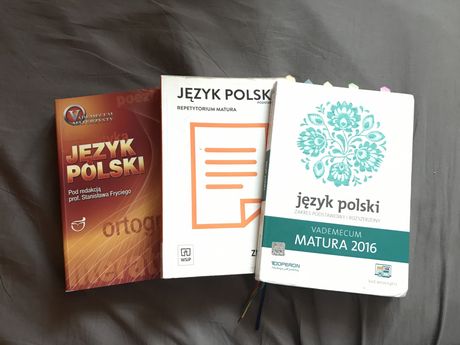 Książki/ podręczniki/ pomoce do matury z języka polskiego