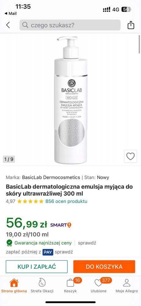 3x serum basiclab ceramidowe vit c niedoskonalosci + emulsja myjaca