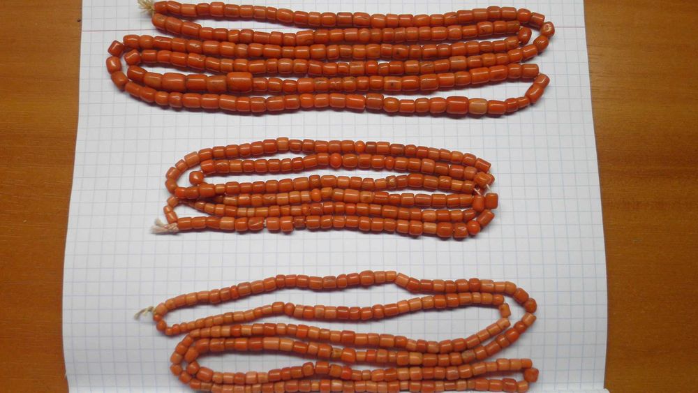 Натуральне коралове намисто.Коралі.Орігінал.110гр.