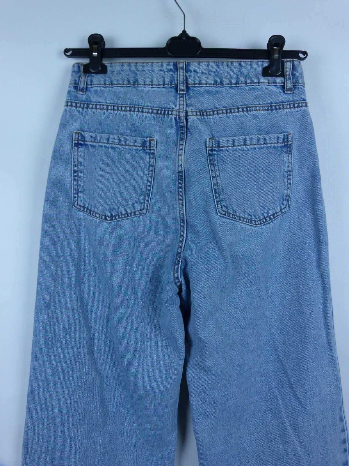 Denim jeans szerokie proste spodnie 12 / 40