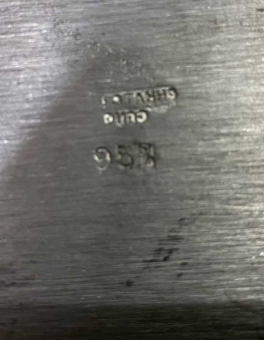 Terrina grande com respetiva bandeja 95% Puro Estanho