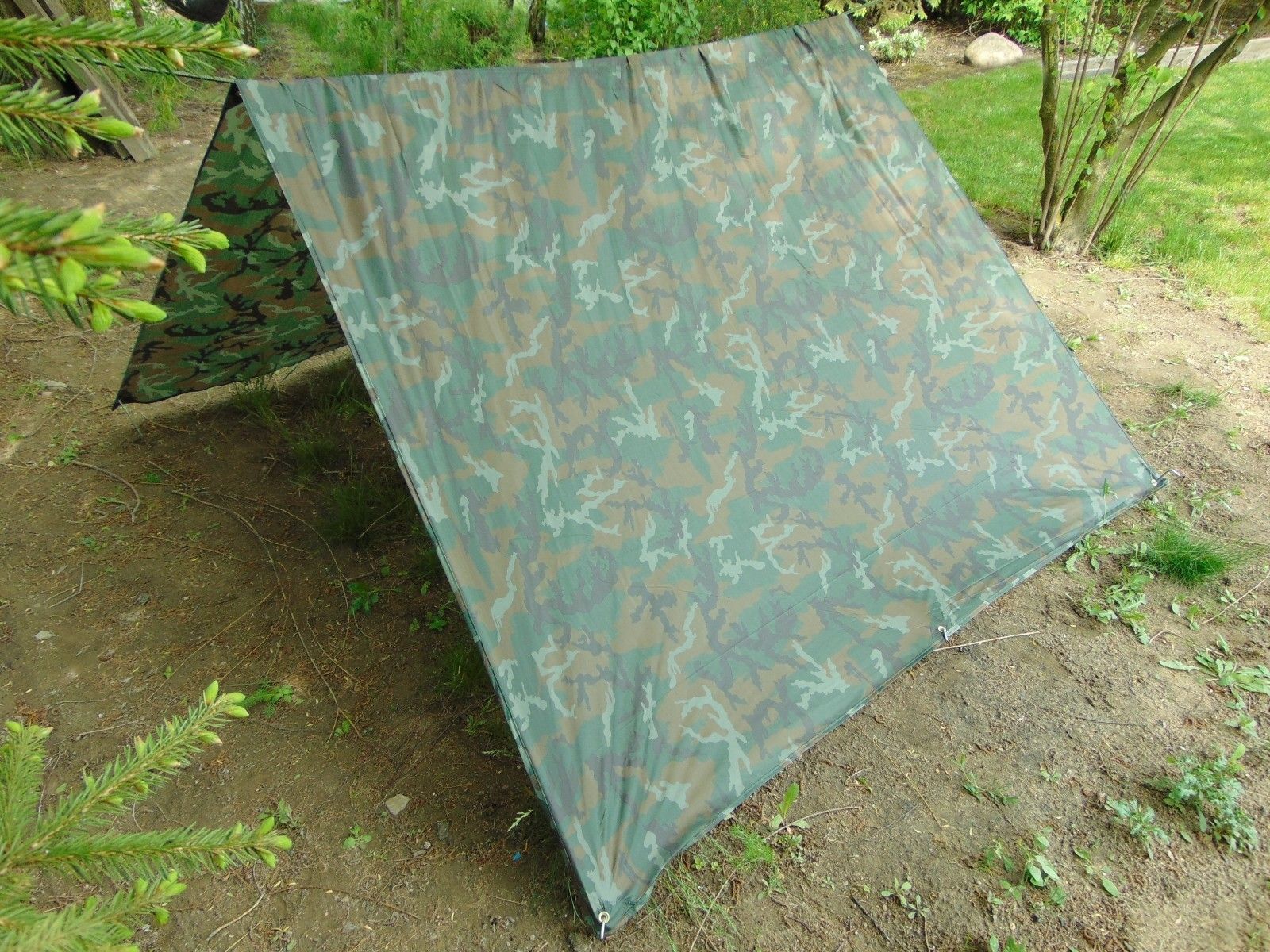 tarp plandeka biwakowa 300 x 300 cm woodland