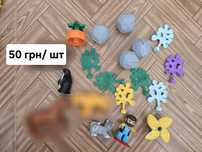 Lego duplo  багато деталей, вікна, колонка, фігурки, тварини