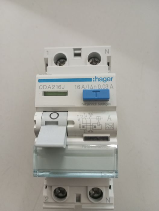 4 sztuki Wył. Różnicowoprądowy 2p Hager jednofazowy