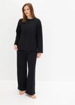 B.P.C. czarny dres damski bluza i spodnie 52/54.