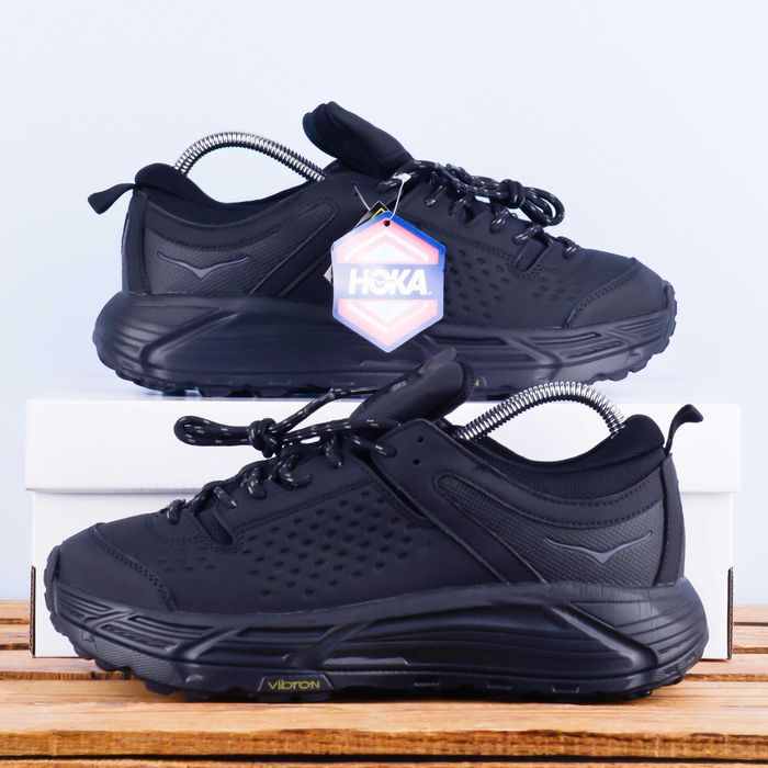 (2027) Зима термо Кросівки Hoka One One черевики чорні (41-45) хока