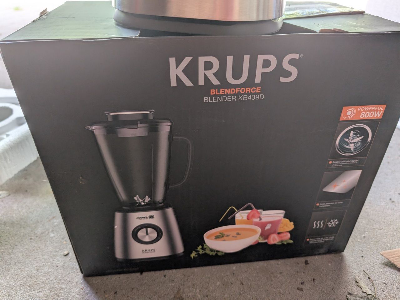 blender kielichowy Krups Blendforce Blender KB439D uszkodzony